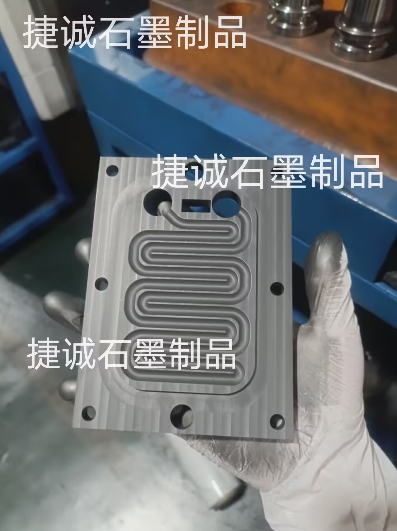 液冷板钎焊石墨模具，水冷板钎焊石墨模具，AL6061水冷板真空钎焊石墨模具，钎焊式水冷板工装夹具，钎焊石墨模具，铝板结构水冷板钎焊石墨模具